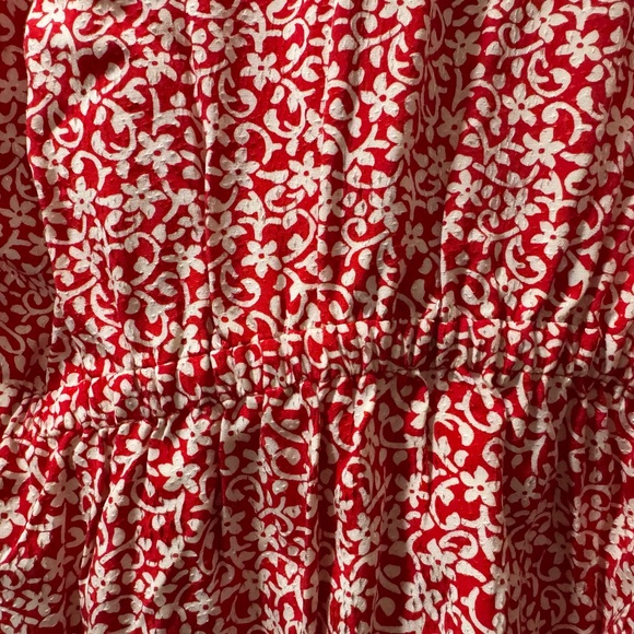 Boden Red and White Floral Dress - Picture 3 of 7